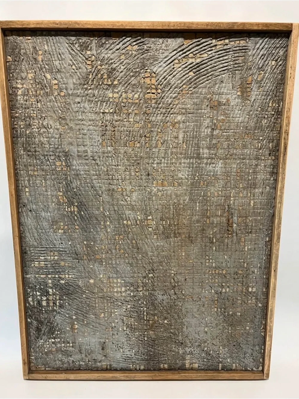 RESTORATION HARDWARE RECLAIMED BELGIAN BLOCK WALL  DECOR ART  36